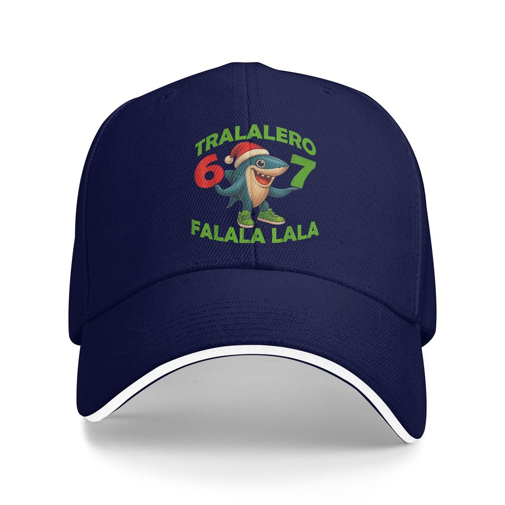 Tralalero Tralala Funny Italian Brainrot 67 Six Seven Meme Baseball Cap Hiking Fishing Trucker Hat Men Classic Baseball Caps