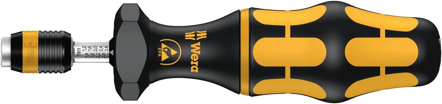 

Wera 05074730001 Kraftform Torque Imported from Screwdriver, ESD, Anti-Static, Hexagonal, 0.6cm [Officially Japan]