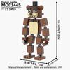 MOOXI FANF Horror Game Role Ducks Foxy Rabbit Bear MOC Bricks Model Kit DIY Diorama Children Toys Building Blocks Set Adult Gift