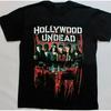 Vintage Hollywood Undead Band Men T-shirt Black Tee All Sizes S To 5XL TN0269 Unisex T-Shirt