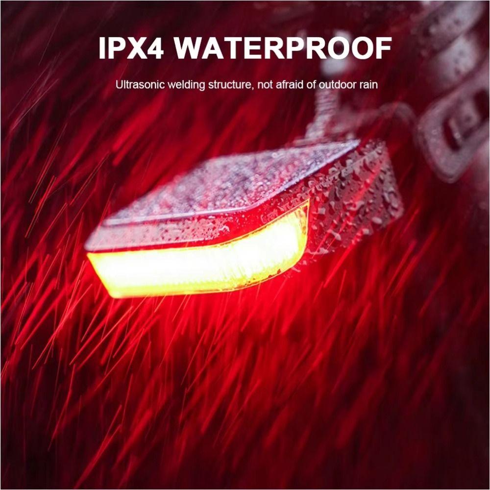 Foldable Bike Solar Taillights Waterproof Emergency Warning Lights  Mountain Road Bike