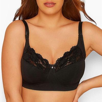 Cotton Plus Size Comfortable Bra for Fuller Figures 85-110 C-H