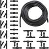 Tesnaao 30 PCS Car Windshield Washer Hose Kit, 13.1Ft Washer Fluid Hose & T-type Y-type I-type Hose Connector, Connect Water Pump and Nozzle Mounting