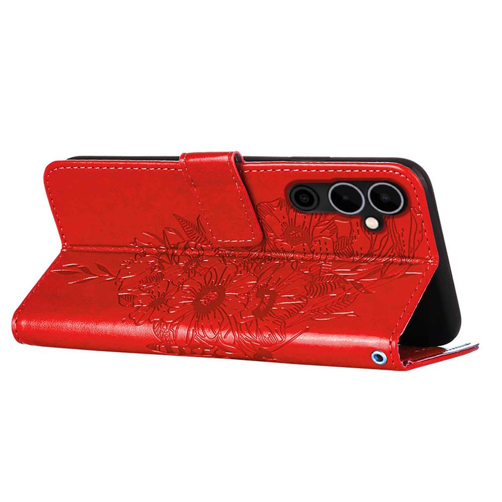 For TECNO Pova Neo 2 4G Wallet Case with Wrist Strap Butterfly Imprint Leather Phone Cover