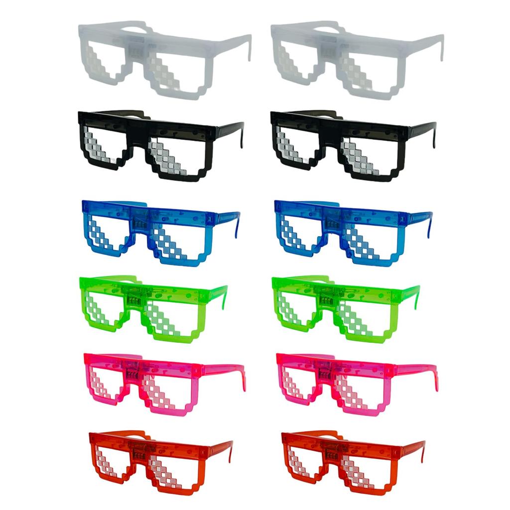 Flash Dot Glasses Colors X 2 of with Flashing Frames Toy [Tatsuya] (6 Each) [Festivals/Events/Kids' Parties/Street Stalls/Fairs] Children's