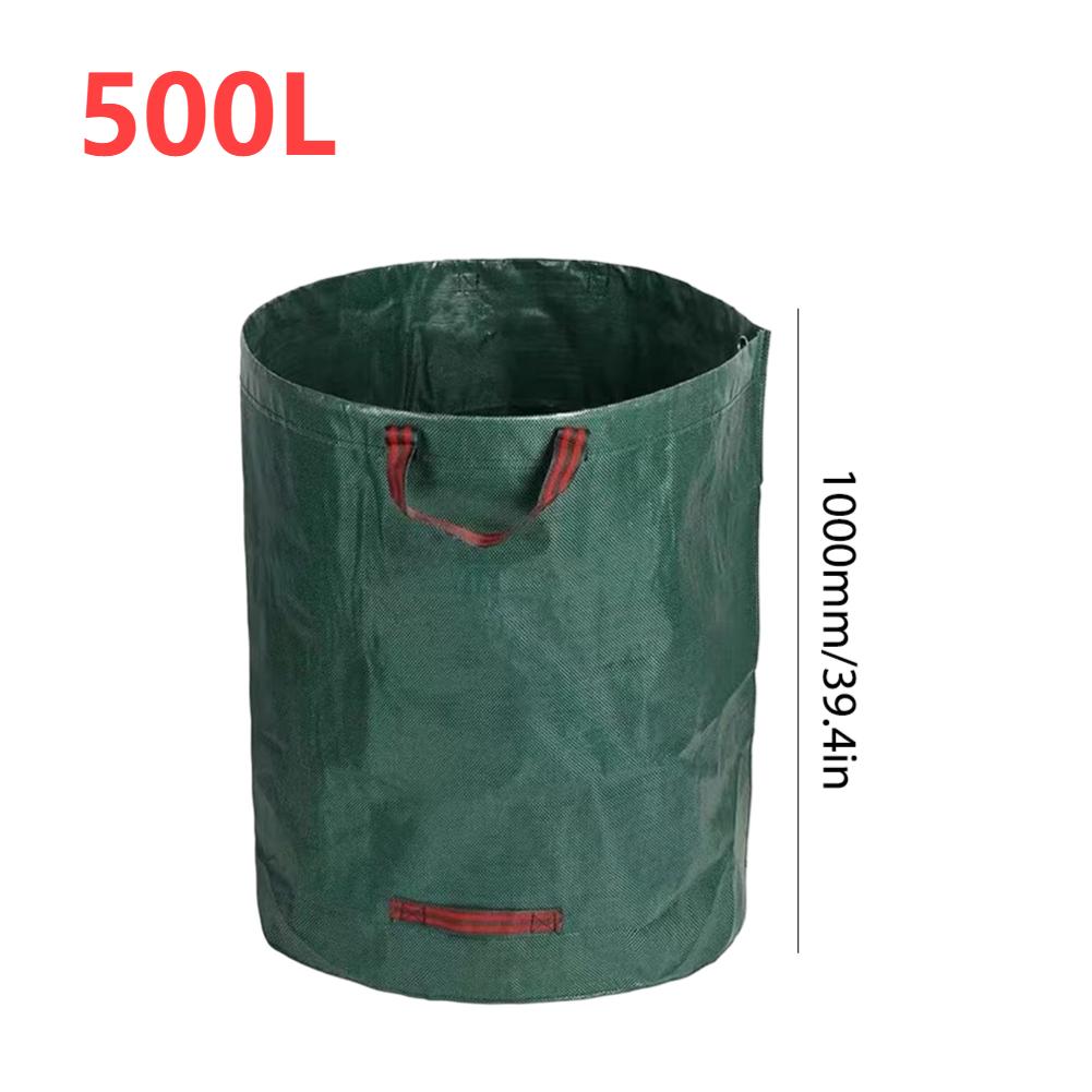 Garden Waste Bag 60L-500L Large Capacity Leaf Sack Light Trash Can Foldable Grass Container for Lawn Yard Pool Leaf Storage Bag