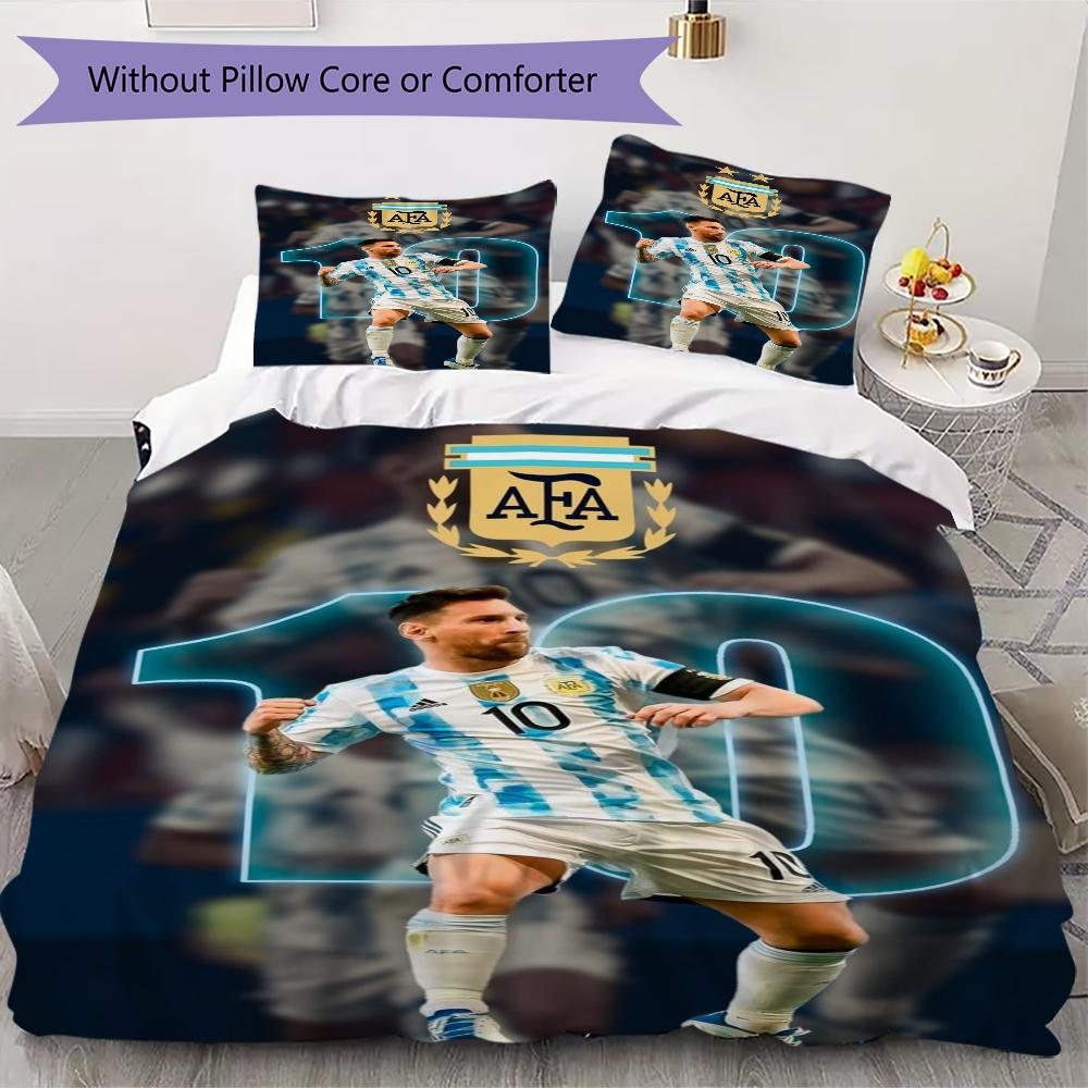 Soccer Player Action Bedding Without Core 1 Duvet Cover 2 Pillowcase Without Core Bedding Set Duvet Cover And Pillowcase