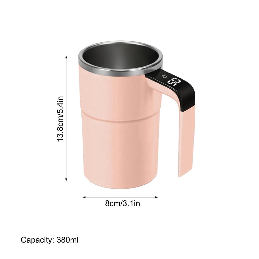 Self Stirring Mug Automatic Mixing Coffee Cup 380ml Heat Resistant Coffee Mug Hot Chocolate Cocoa Drinkware for Home Office