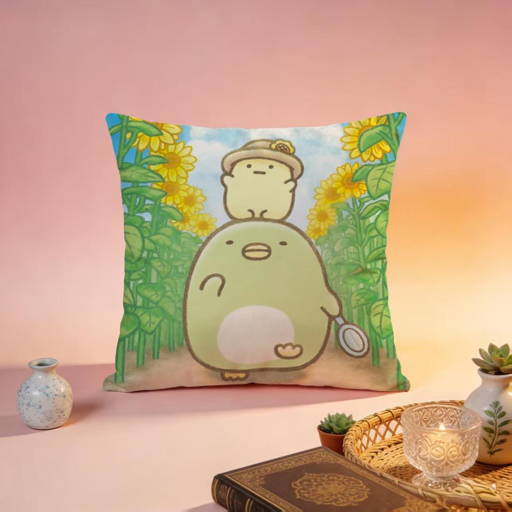 Fashion SSumikko Gurashiing Cushion Cover Premium SkinFriendly Pillow Case MultiPurpose for Home Office Travel