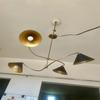 Brass Arno 4-Light Mid Century Modern Chandelier Ceiling Light Fixture Adjustable Arm Different Design Pendent Light