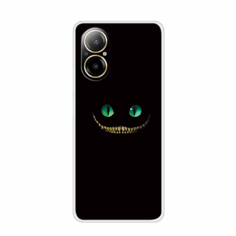 Soft Case For Realme C67 Painting Animals Luxury Silicone Phone Cover for Realme C 67 Protector Transparent Shell Clear Cases