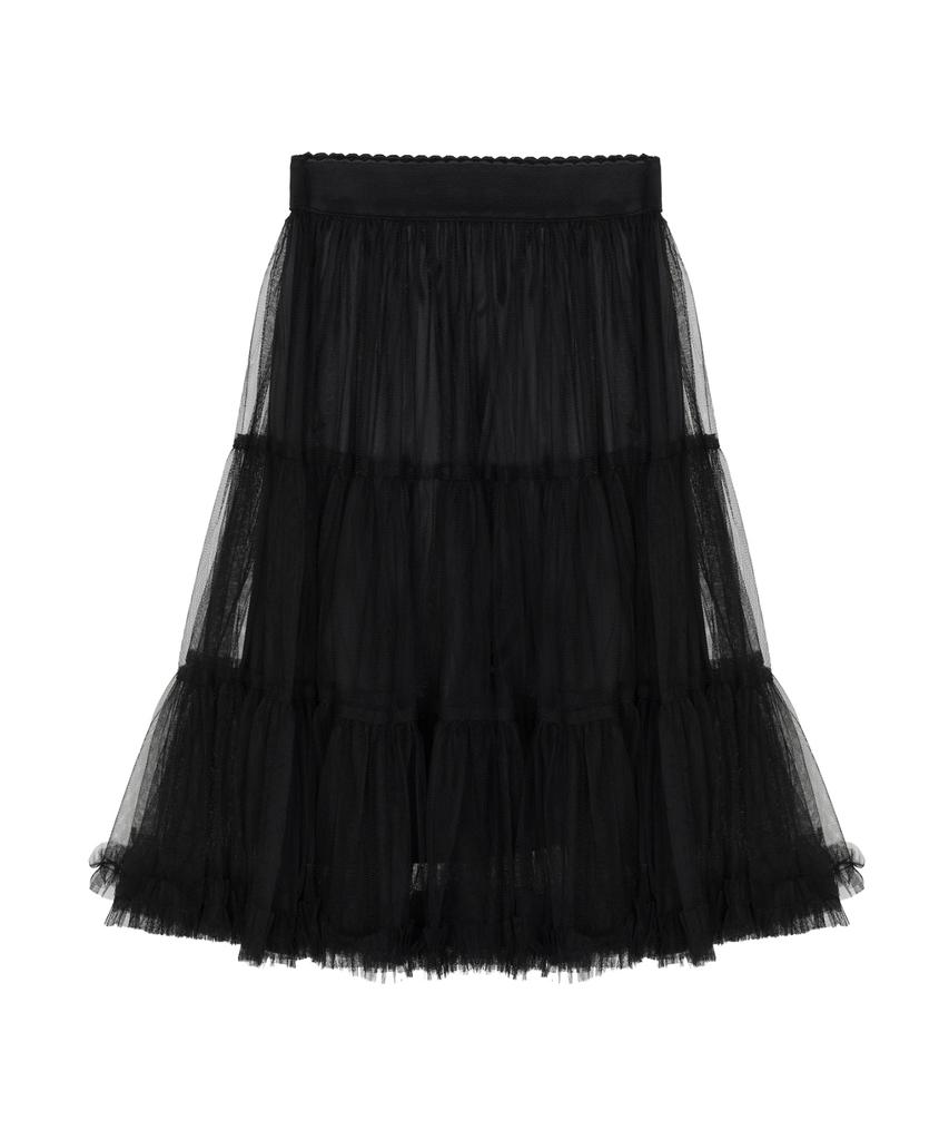 Nigaennikol Tulle Volume Skirt_Black