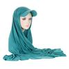 New Fashion Brim Solid Color Women's Scarf Hat Muslim Hijab Cap Headwear Accessories
