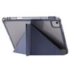 For iPad Air 13 (2025)/(2024) Cover PU Leather Origami Stand Clear Tablet Shell