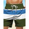 Fashion Men's Striped Printed Shorts Casual Comfort Beach Pants Daily Breathable Shorts Men’s