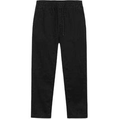 Versatile Lace-Up Solid Color Comfortable Casual Pants Men Pants Black A6C3R-001