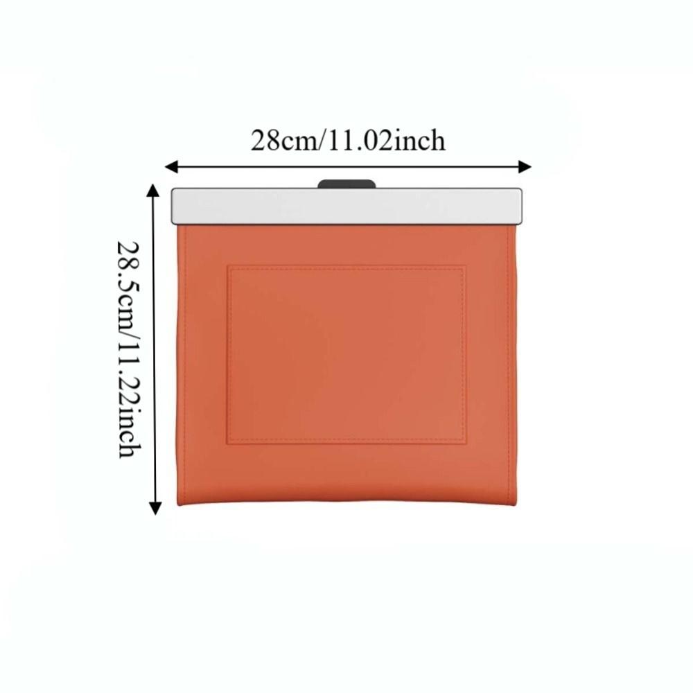 Waterproof Car Garbage Bag Leather Seat Hanging Trash Can Magnetic Adsorption Storage Bag  Gift