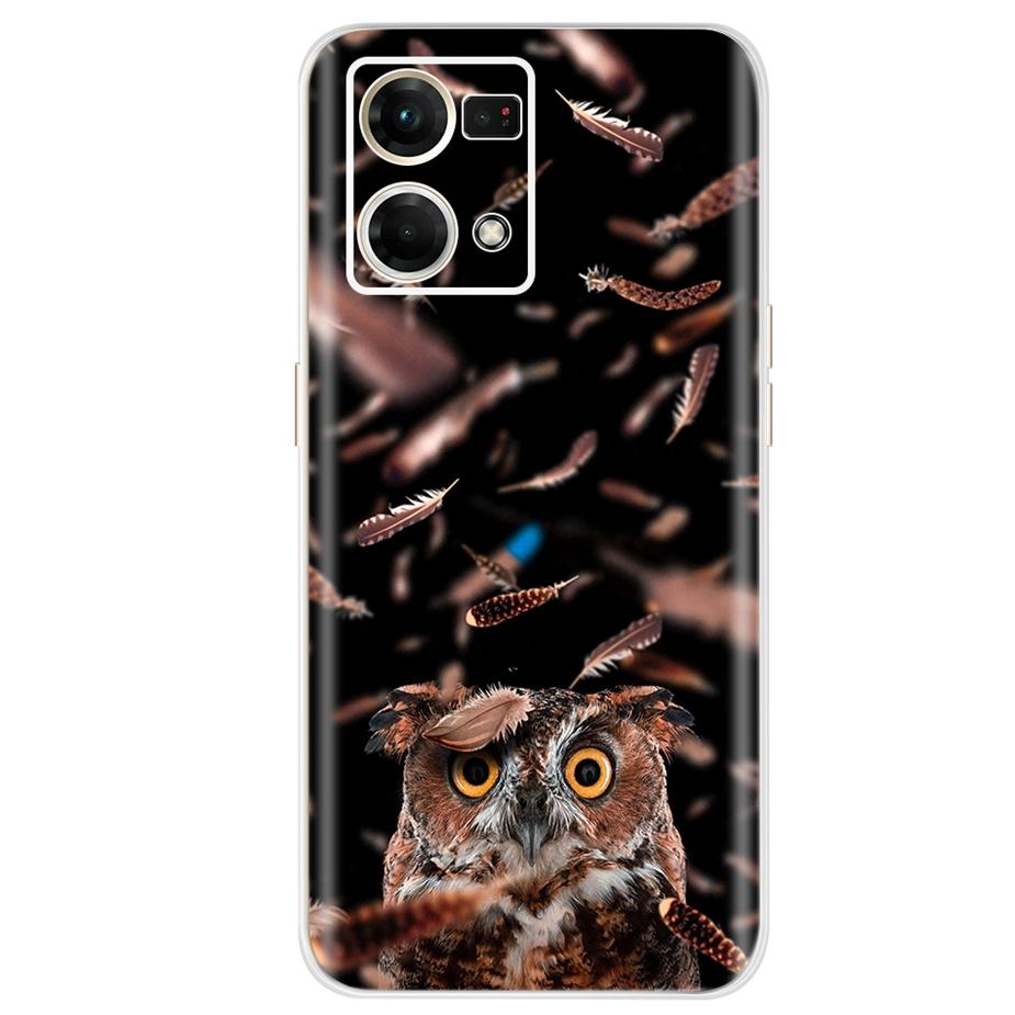 For Oppo F21 Pro 4G Case Oppo Reno7 CPH2363 Colorful Painted Cover Soft Silicone Case For Oppo Reno7 Reno 7 F21 Pro Fundas Coque