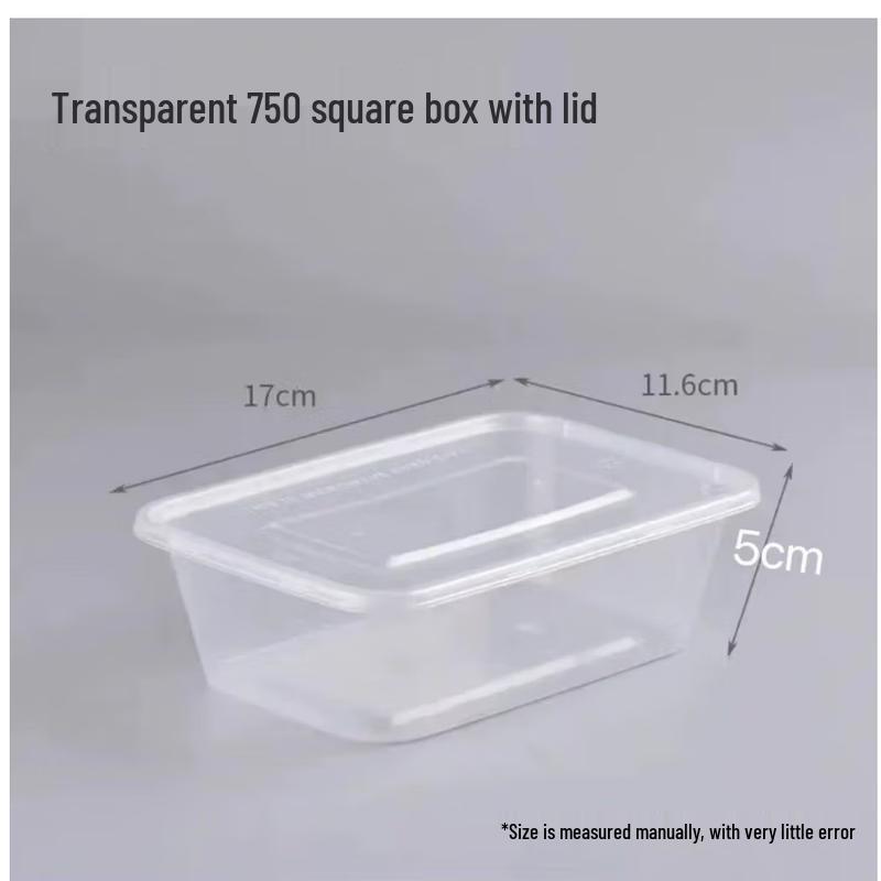 ZB Disposable PP Plastic Takeaway Meal Boxes