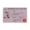 Decoration Sleigh Flying Riding License Christmas Card Christmas Gift Santa Claus Driving License