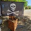 60*90cm Piratenbanner Piratenthema Geburtstagsfeier Dekorationen Piratenschiff Totenkopf Wimpel für Halloween Partydeko Cosplay