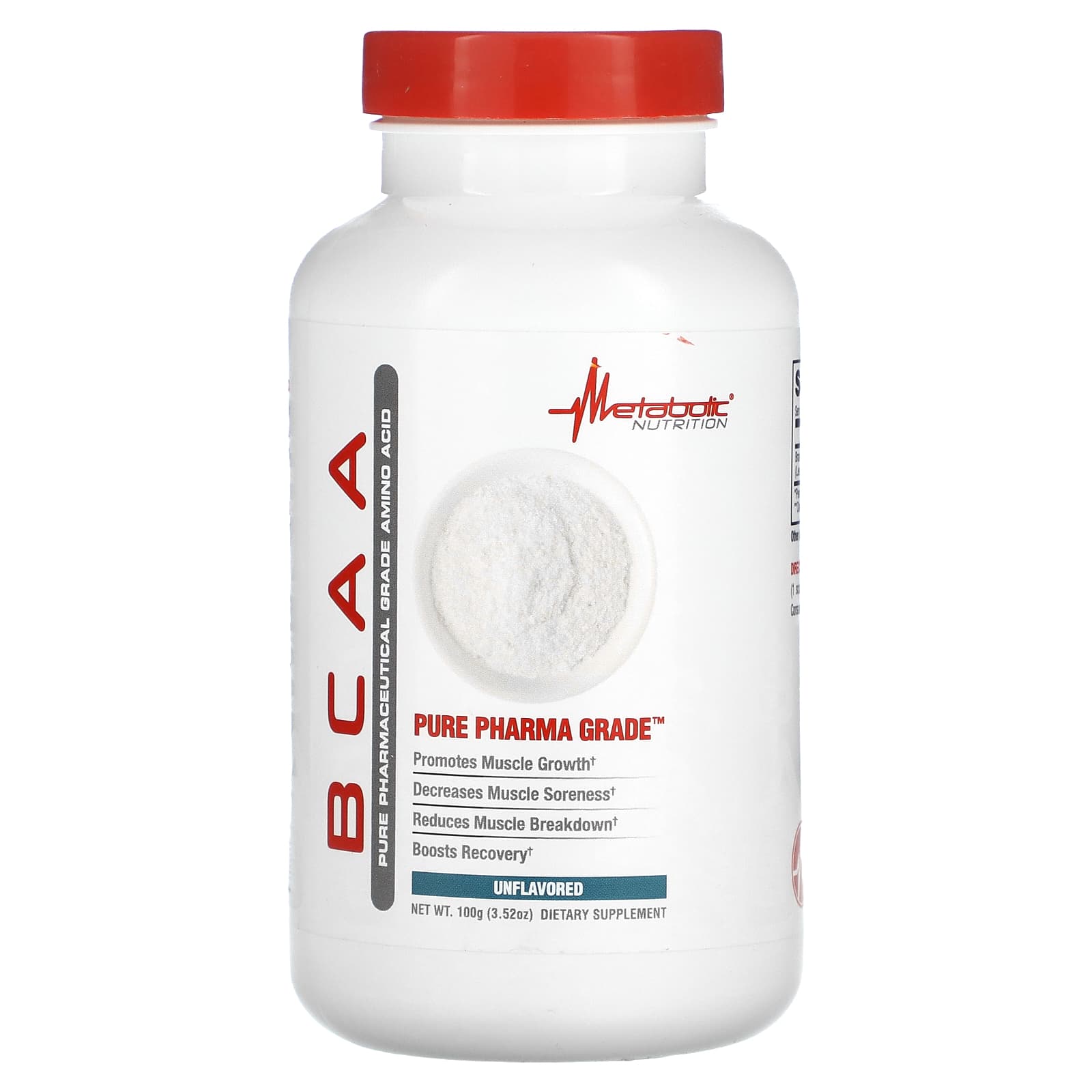 

Bcaa, Unflavored, 100G(3.52Oz)