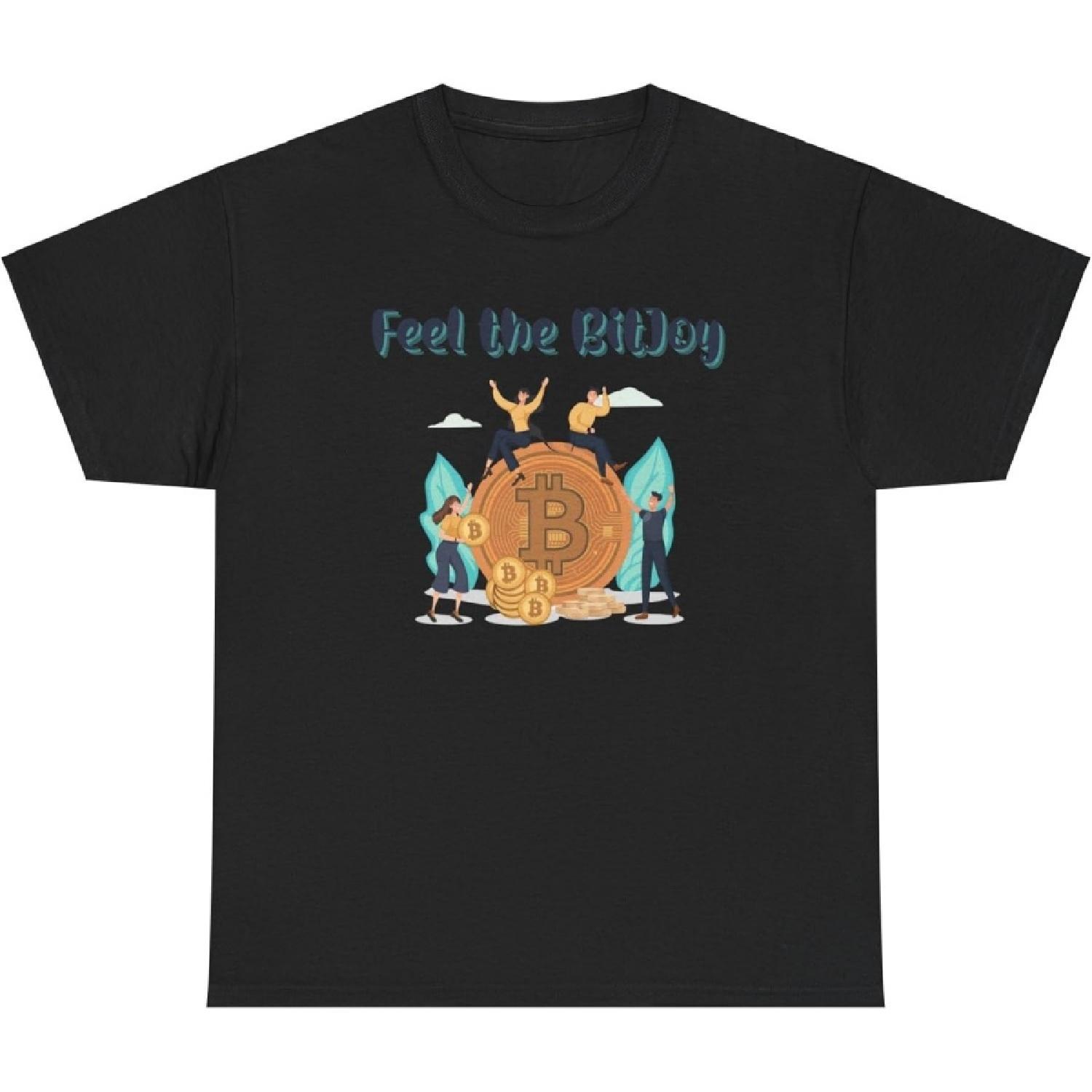 Feel The BitJoy Crypto Enthusiast T-Shirt, Bitcoin Investor Graphic Tee - Blockchain Bliss XXXXXL разноцветный