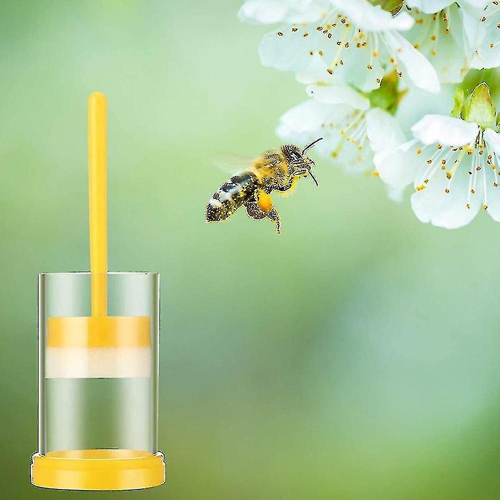 Queen Bee Marking Kit, 2 Queen Marking Cage Tube With 3 Bee Marker Pen For Beekeeper Tool-hao