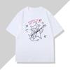 Rock Cat Music Is My Life Pattern Printed T Shirt Women and Men Casual Loose Rock Funny Round Neck Short Sleeve Top Unisex