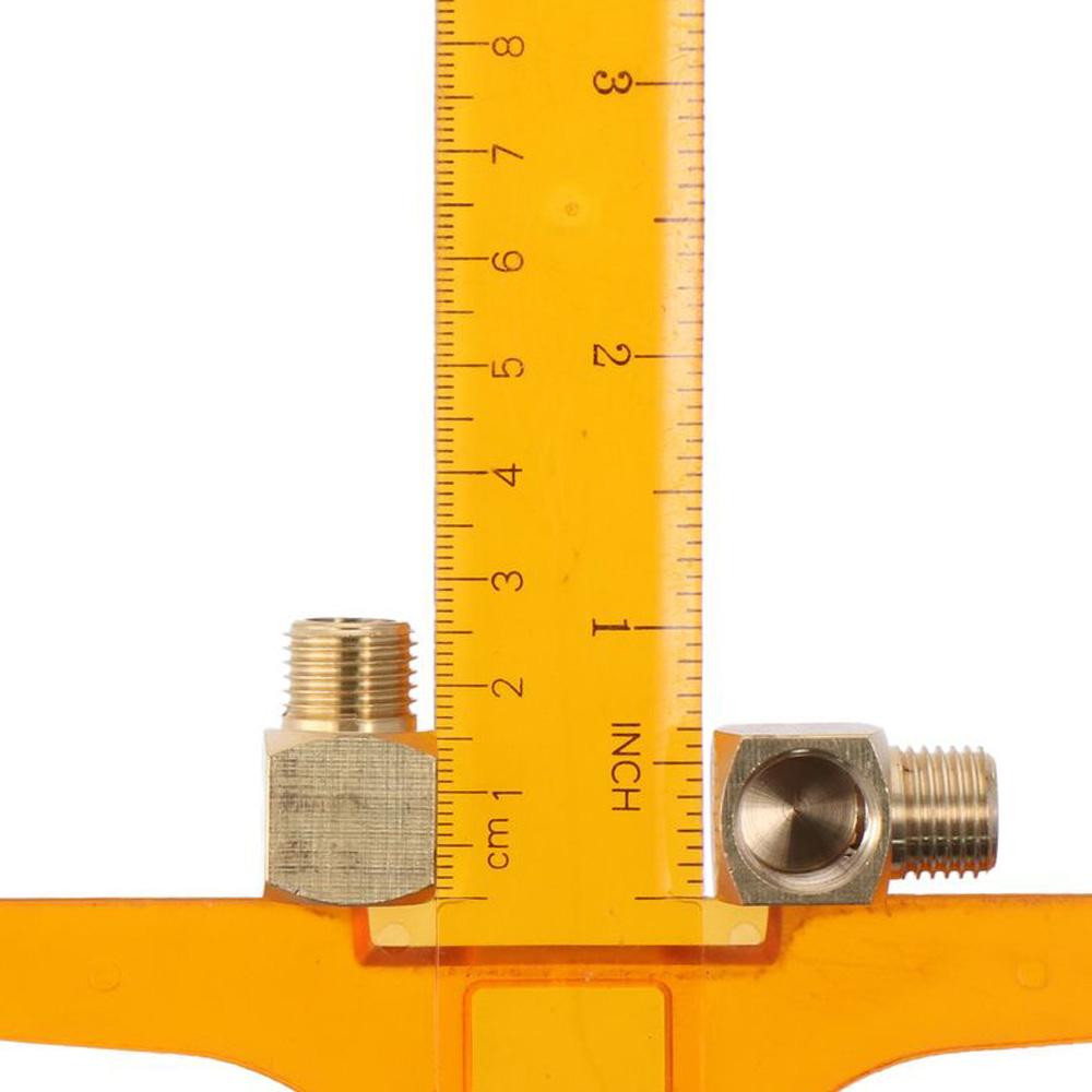 2 יחידות 1/4 אינץ' זכר לרוץ טי צהוב יצוק התאמת צינור עמיד