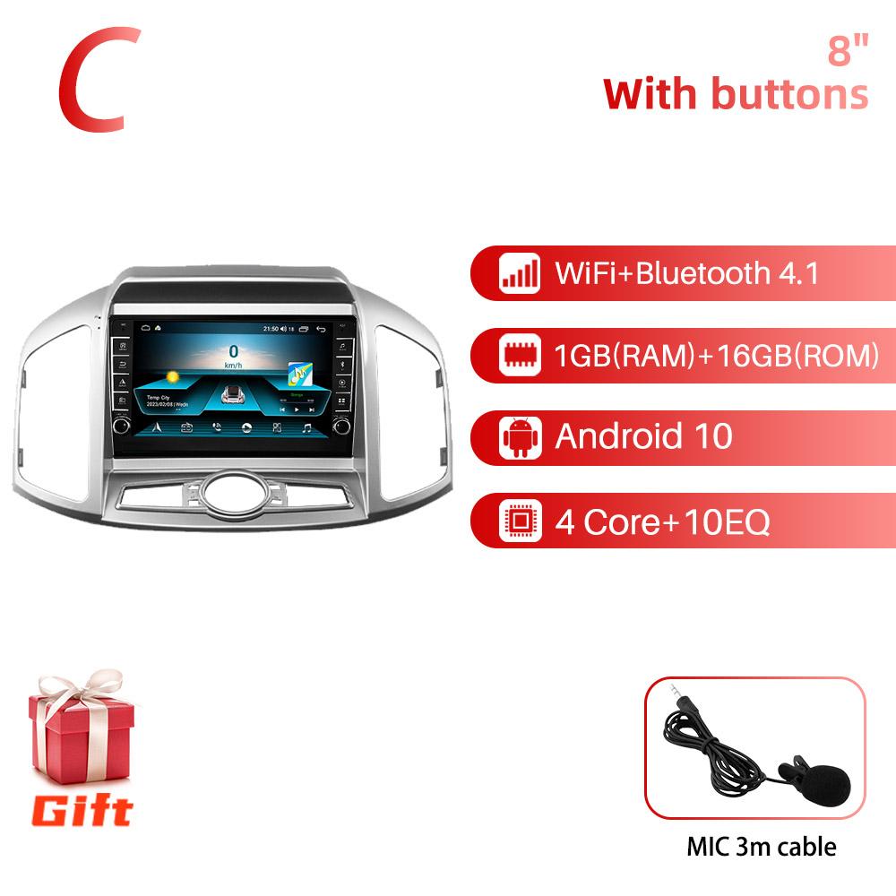 2 Din Android Car Radio for Chevrolet Captiva 2012-2017 9" Stereo Receiver GPS Bluetooth-compatible Navigation Multimedia Player