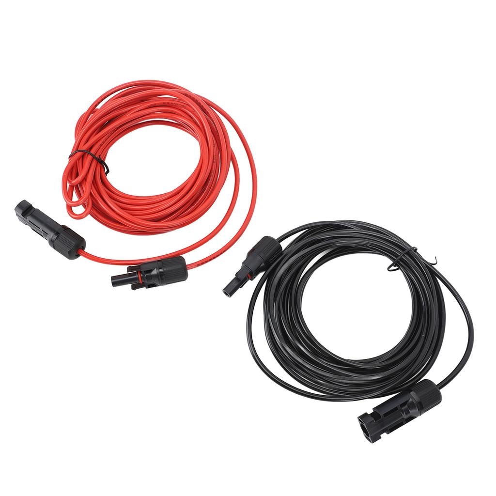 6m Solarkabel Solarverlängerungskabel 2,5mm2 12AWG Photovoltaikkabel für Zuhause Geschäft Wohnmobil Rot