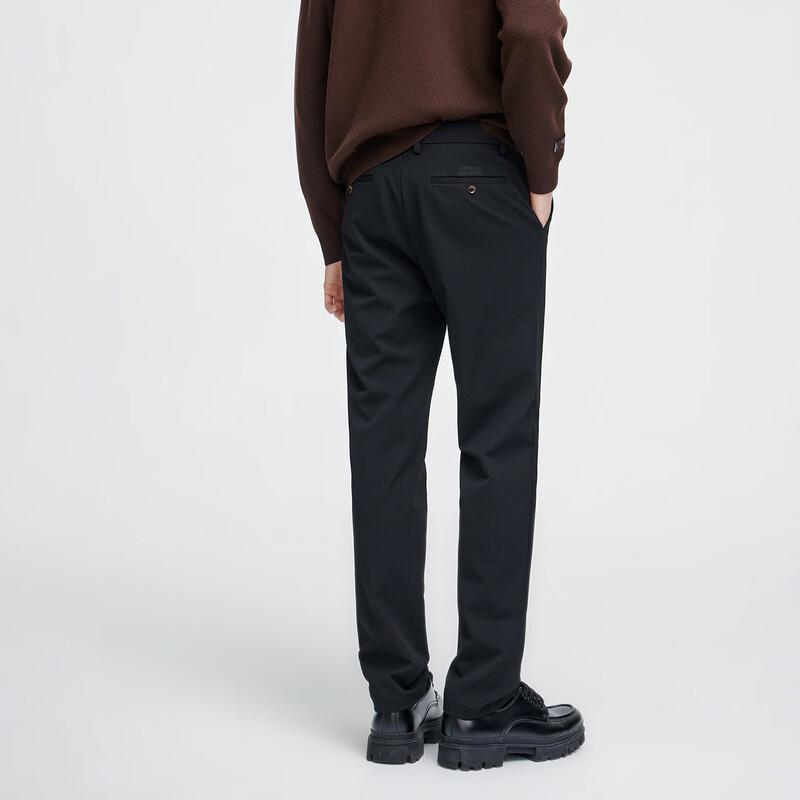 GIOVANNI VALENTINO Men's Business Casual Straight-Leg Trousers