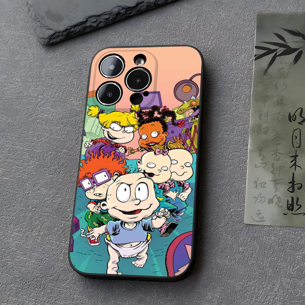 

R-Rugrat Chuckie A-Angelica Phone Case Funda For Iphone 13 17 16 11 15ProMax 14 12 Pro Xs Max Mini Xr X 7 8 6 6s Plus Covers iPhone 11 Pro Max