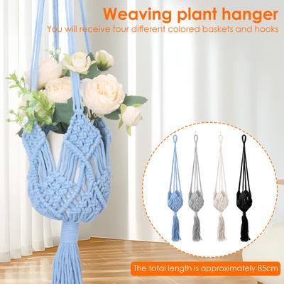 Plant Hangers Flower Pot Net Bohemia Macrame Plant Holder Handmade Wall Decor Garden Planter Hanging Baskets