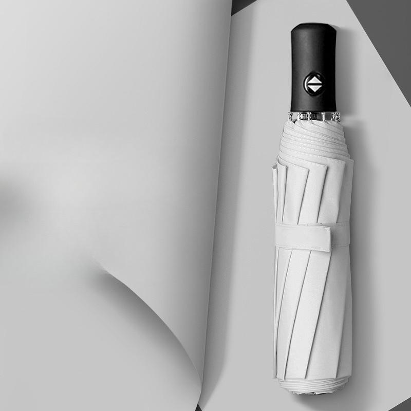 Heavy Duty Auto Folding Umbrella Windproof Reinforced Oversized for Students and Adults