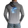 Men's UPF50+ Sun Protection Hoodie Lightweight Stretch Long Sleeve Outdoor Fishing Running Sports Shirt with Hood
