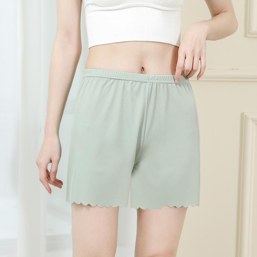 New Ice Silk High Waist Loose Home Pants - Summer Plus Size Three-Point Base Layer Sleepwear