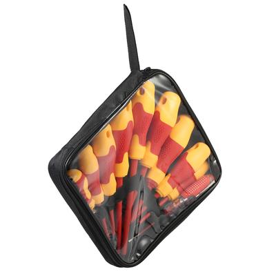 10pcs 1000V Insulated Screwdriver Set with Magnetic Slotted and Phillips Bits Soft Grips