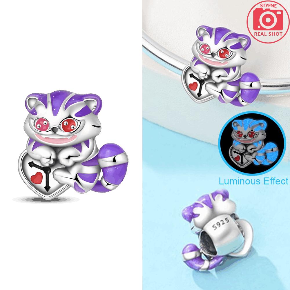 Original Copper Magic Series Colorful Rabbit Cat Funny Beads Fit Bracelet Valentines Gift Diy Jewelry Accessory Diy Making