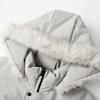 Men's Hooded Thickened Fur Collar Parka Jacket