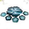 Flower Shape Coaster Mold with Sunlight Edges Fruit Tray Silicone Epoxy Casting Mold for Resin DIY Jewelry Plate Trinket