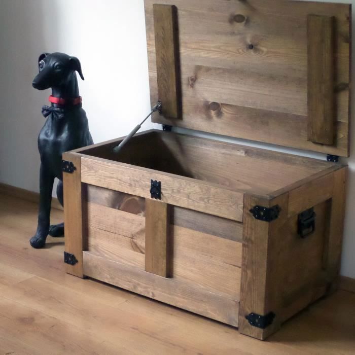 Storage Box - CREATIVE COOPER - 80x50x45 Cm - Pine Wood - Metal Fittings