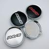 4pcs 74mm Car Wheel Center Caps With RAYS Logo Emblem Badge Wheel Rims Center Dust Cover Hub Hubcaps Replace Car Accessories