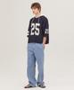 NOHANT 25 Jacquard Short Sleeve Knit Navy