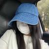 Denim Fedora Hat For Women With Uv Sun Protection And Adjustable Fit For Outdoor Fashion