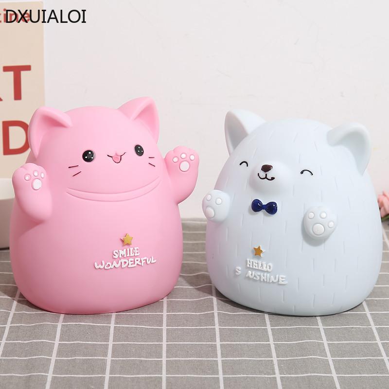 Cartoon Cat Piggy Bank Children Piggy Bank Creative Cute Animal Home Decoration Birthday Gift Saving Box  Money Box DXUIALOI