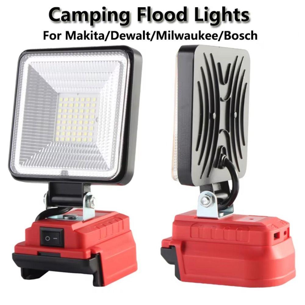 4-Inch Outdoor Searchlight Portable Flashlight for Makita/Dewalt/Milwaukee/Bosch Outdoor Camping