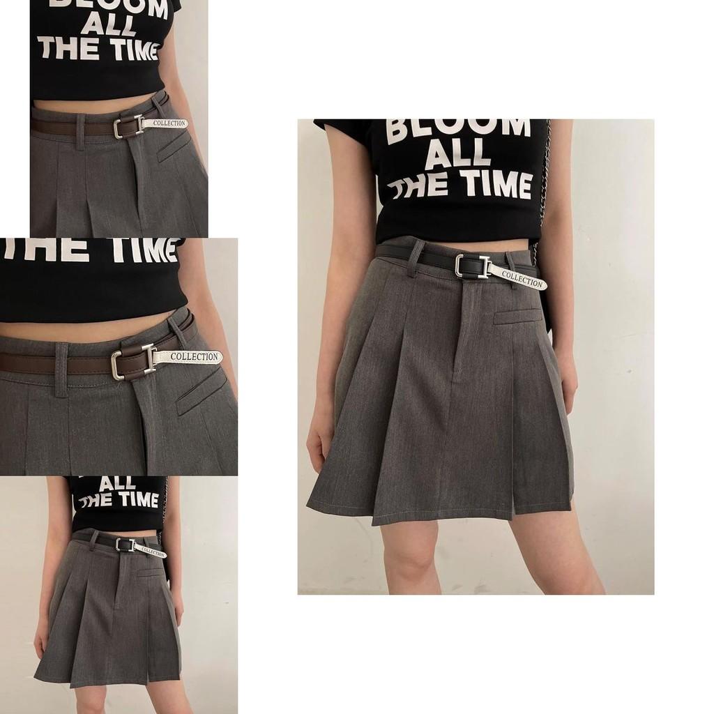 Brown No Versatile Hole Belt For Women 2024 Summer Korean Style Casual Essential Wear
