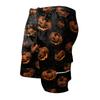 Men's Halloween Cargo Shorts with Multiple Pockets, Drawstring Waist, Casual Work Shorts for Costume Party, Summer Outdoors, Beach, Hiking, Daily Wear